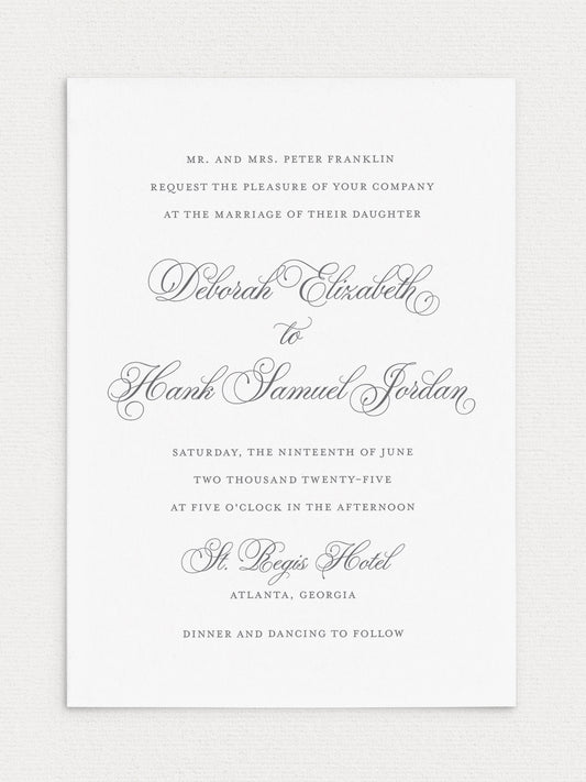 Deborah Wedding Invitation