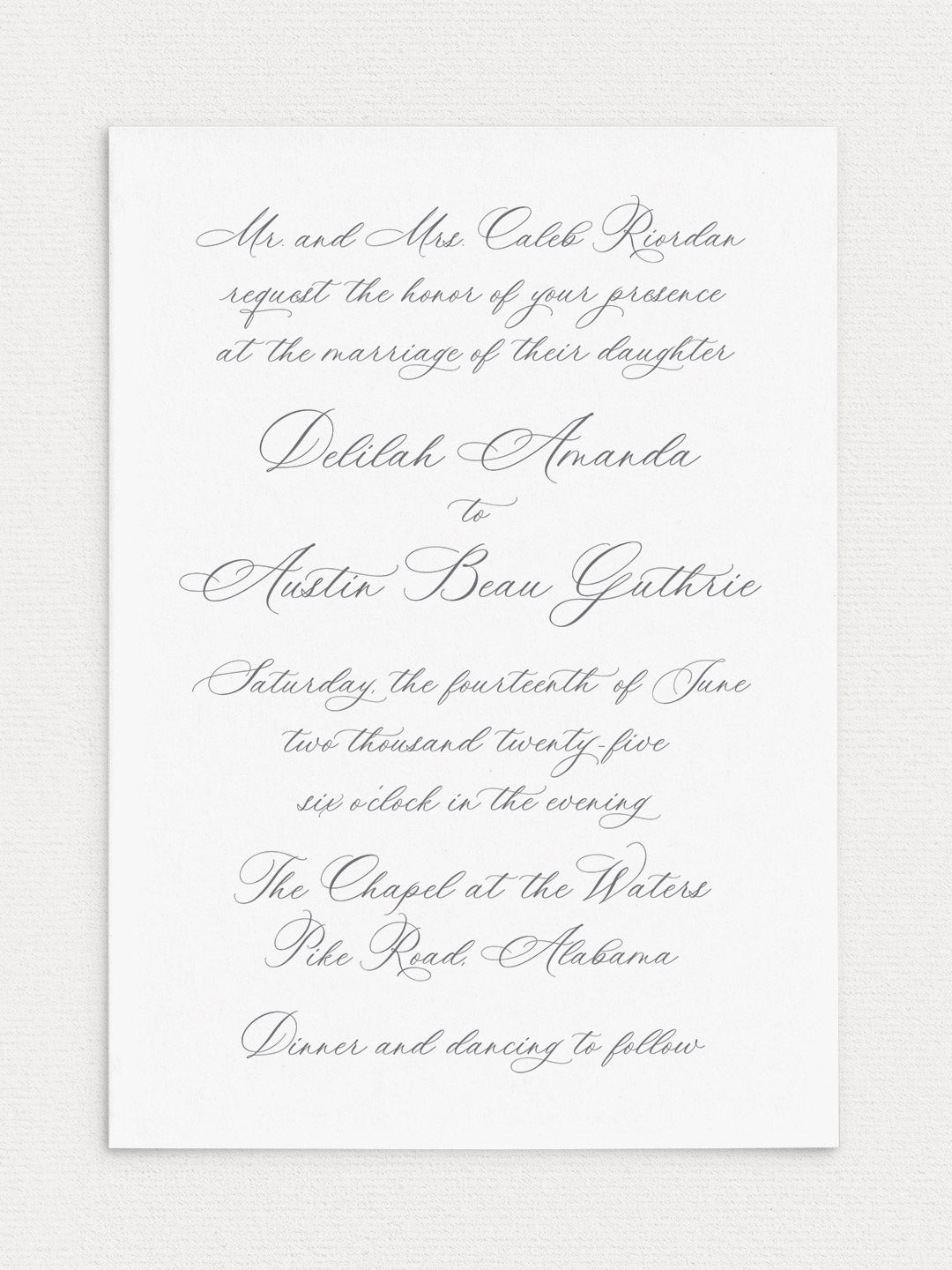 Delilah Wedding Invitation