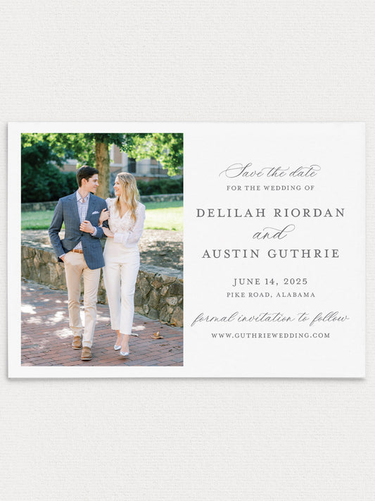 Delilah Photo Save the Date