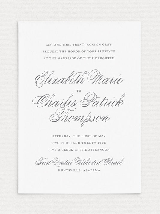 Elizabeth Wedding Invitation