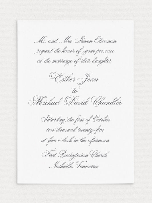 Esther Wedding Invitation