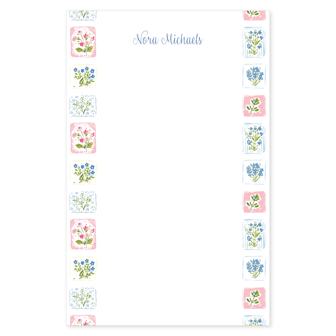 Floral Tile Notepad