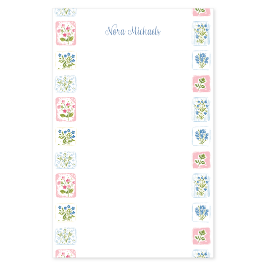 Floral Tile Notepad