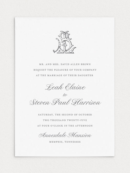 Leah Wedding Invitation