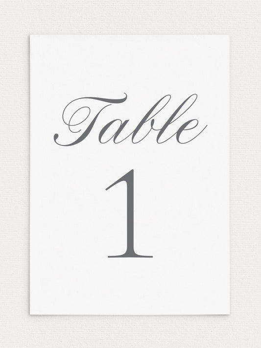 Leah Table Numbers