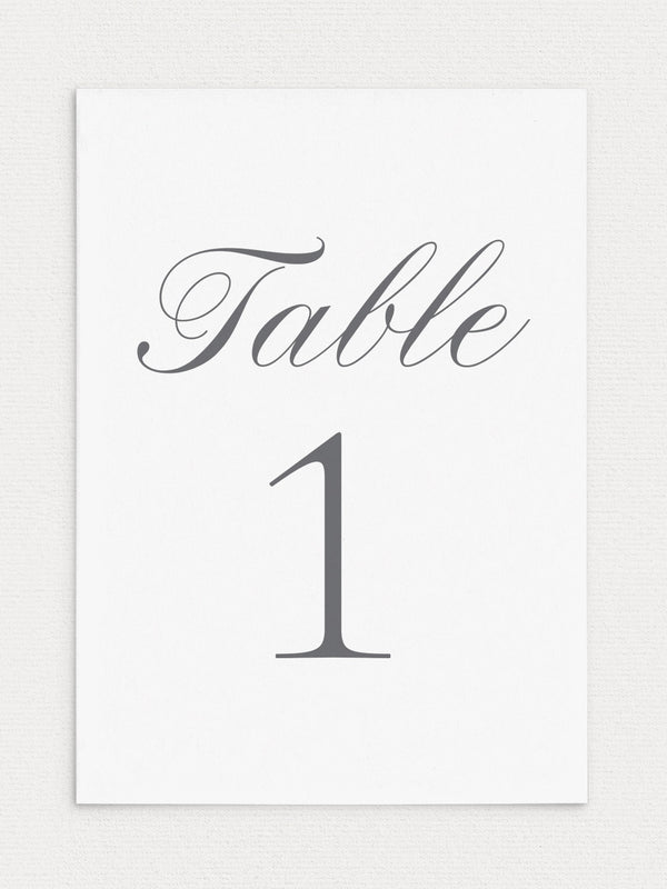 Leah Table Numbers – Abundant Wedding Invitations