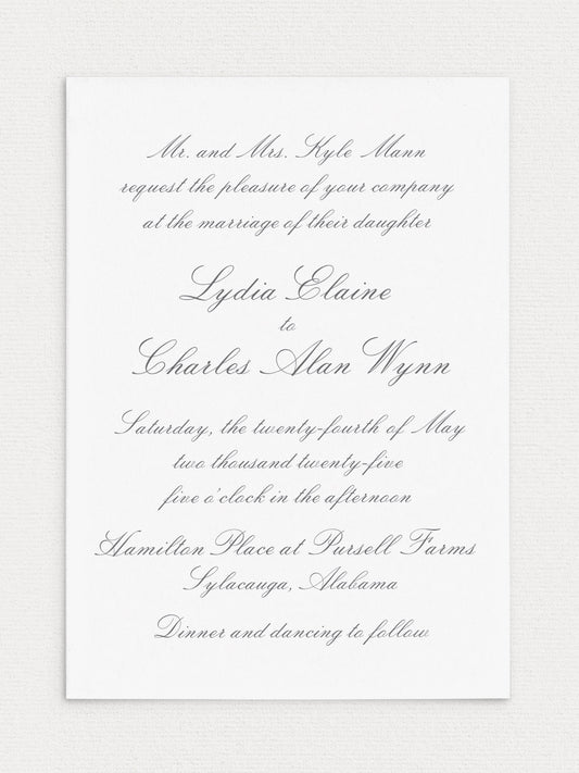 Lydia Wedding Invitation