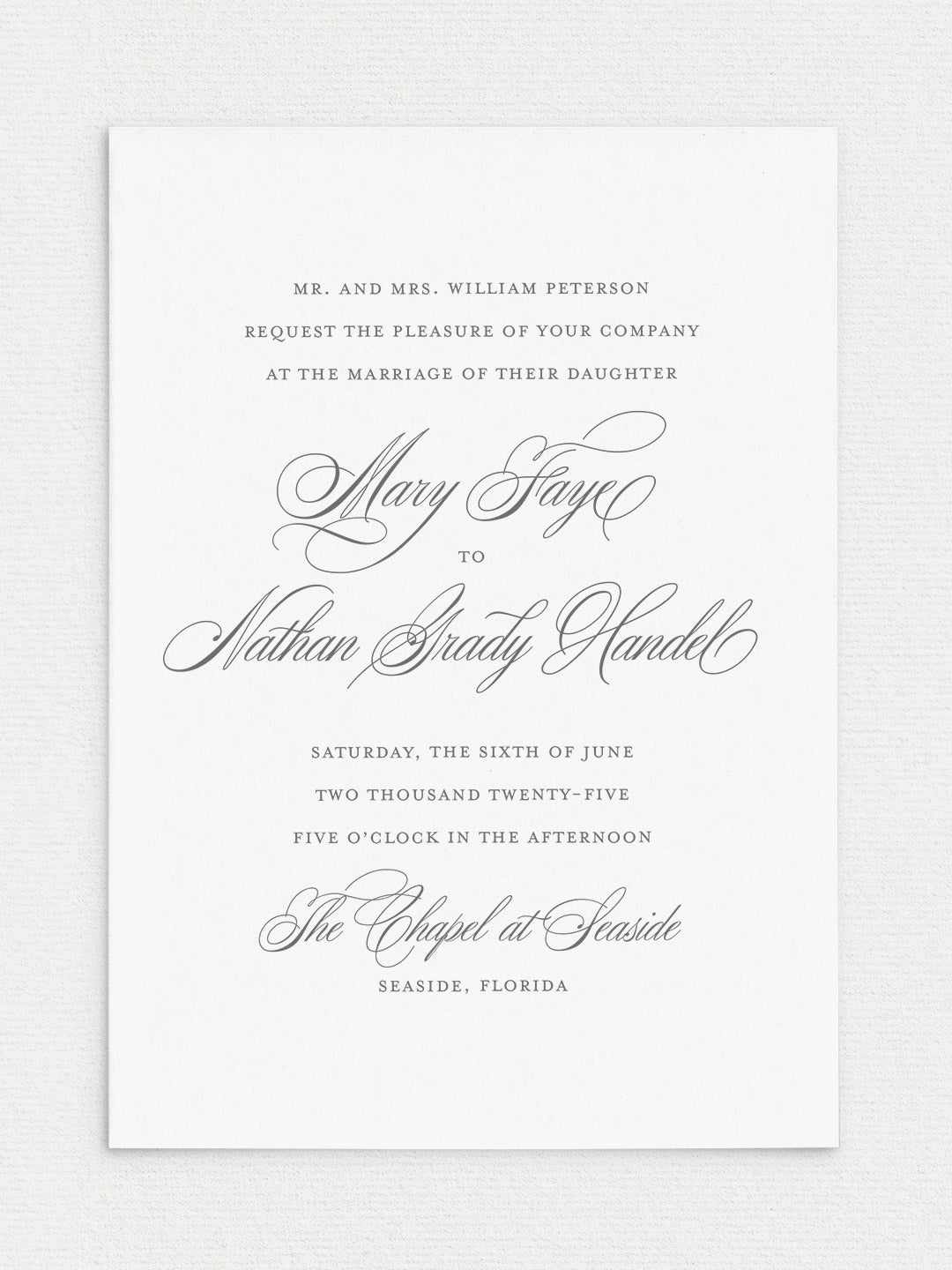 Mary Wedding Invitation