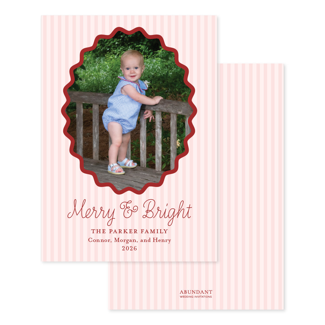 Merry and Bright Stripe Red