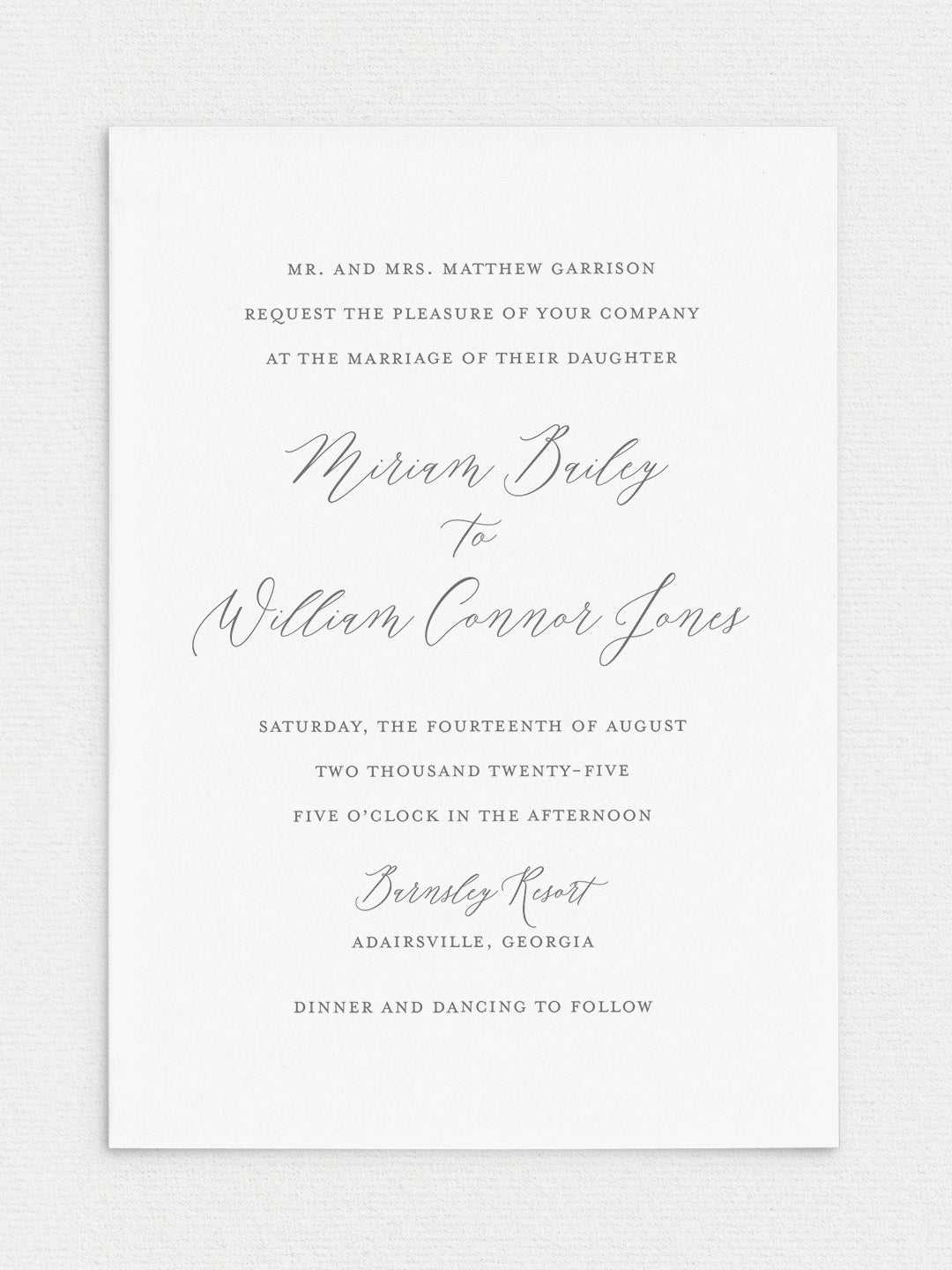 Miriam Wedding Invitation