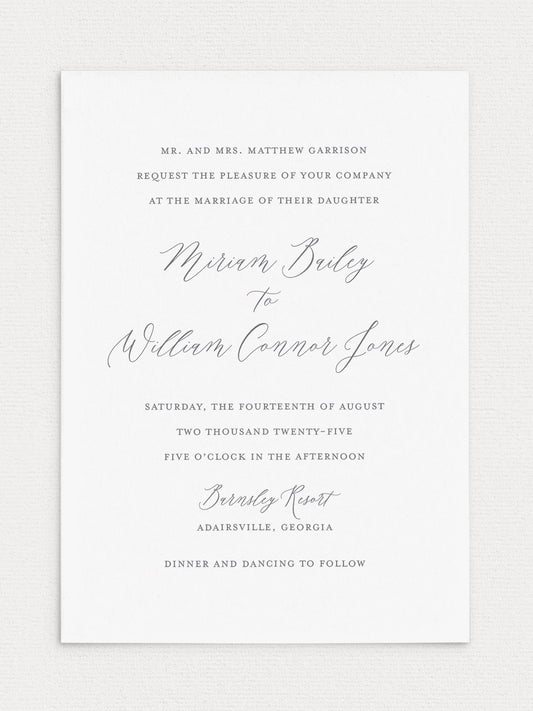 Miriam Wedding Invitation