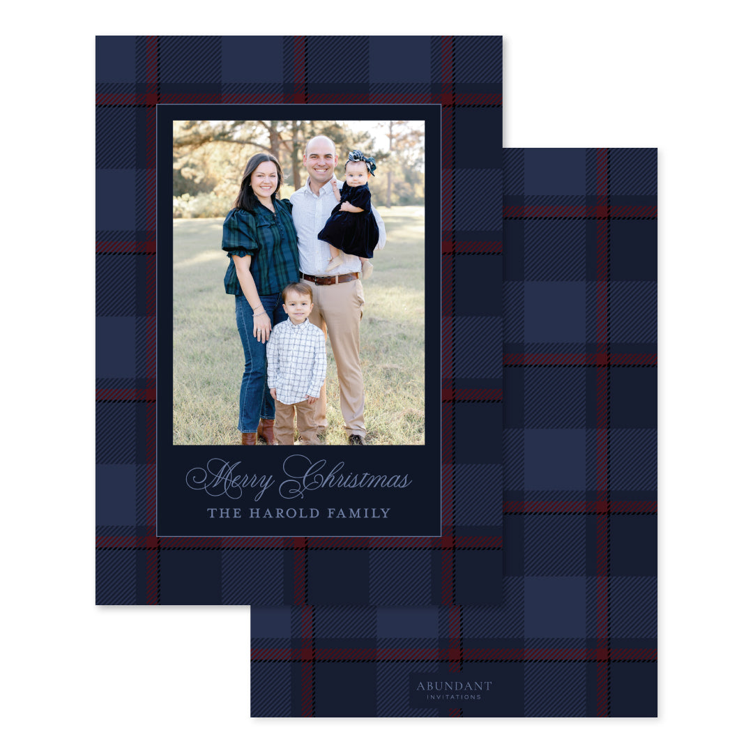 Plaid Navy