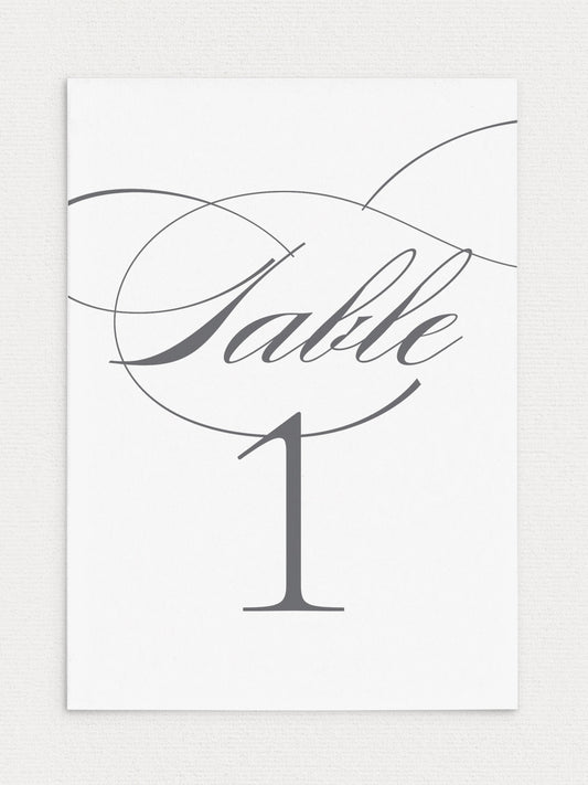 Priscilla Table Numbers