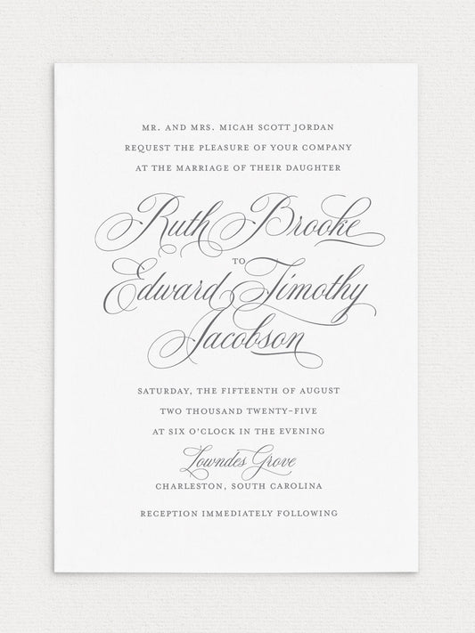 Ruth Wedding Invitation