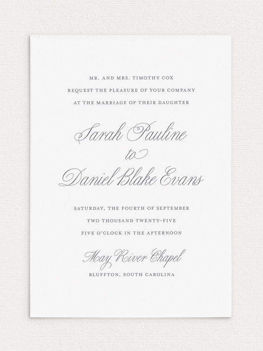 Sarah Wedding Invitation