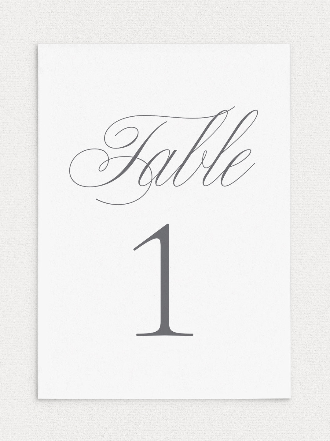 Sarah Table Numbers