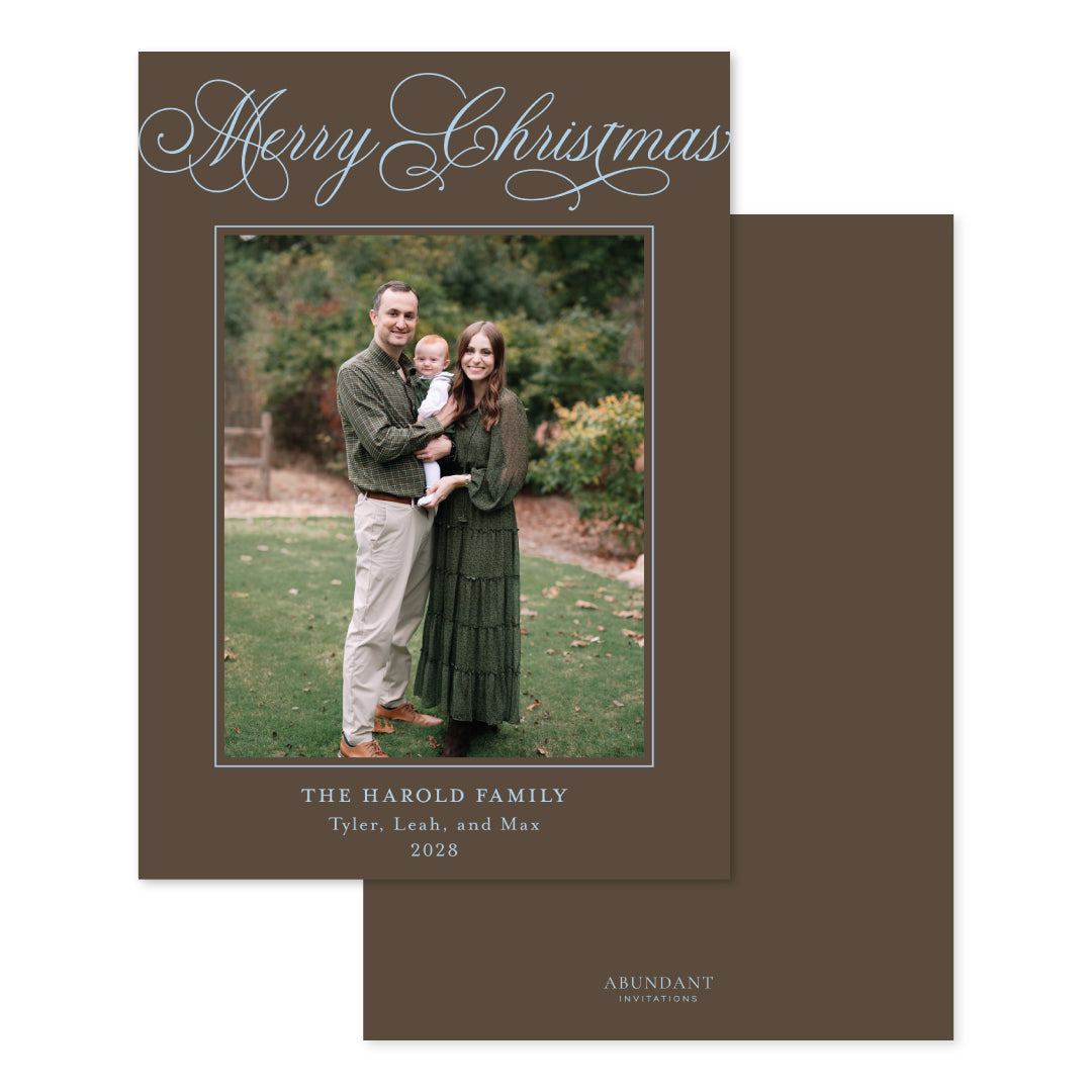 Christmas Script Brown