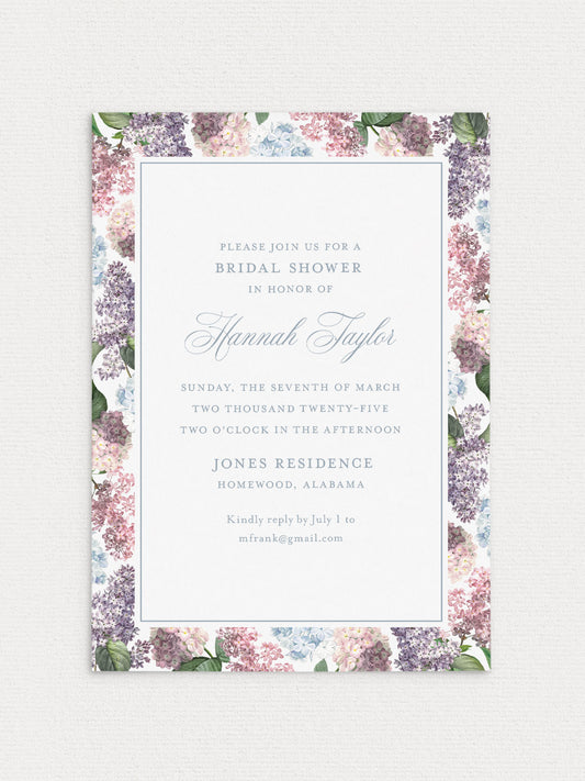 Soft Blooms Shower Invitation