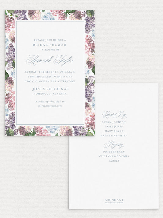 Soft Blooms Shower Invitation