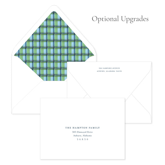 Tartan Bow Blue Landscape