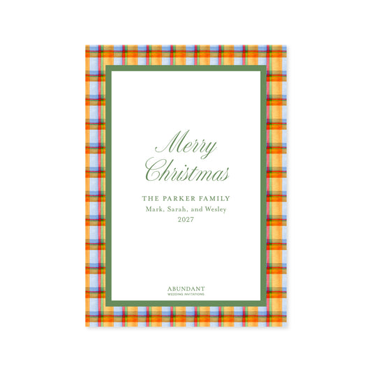 Tartan Orange Frame