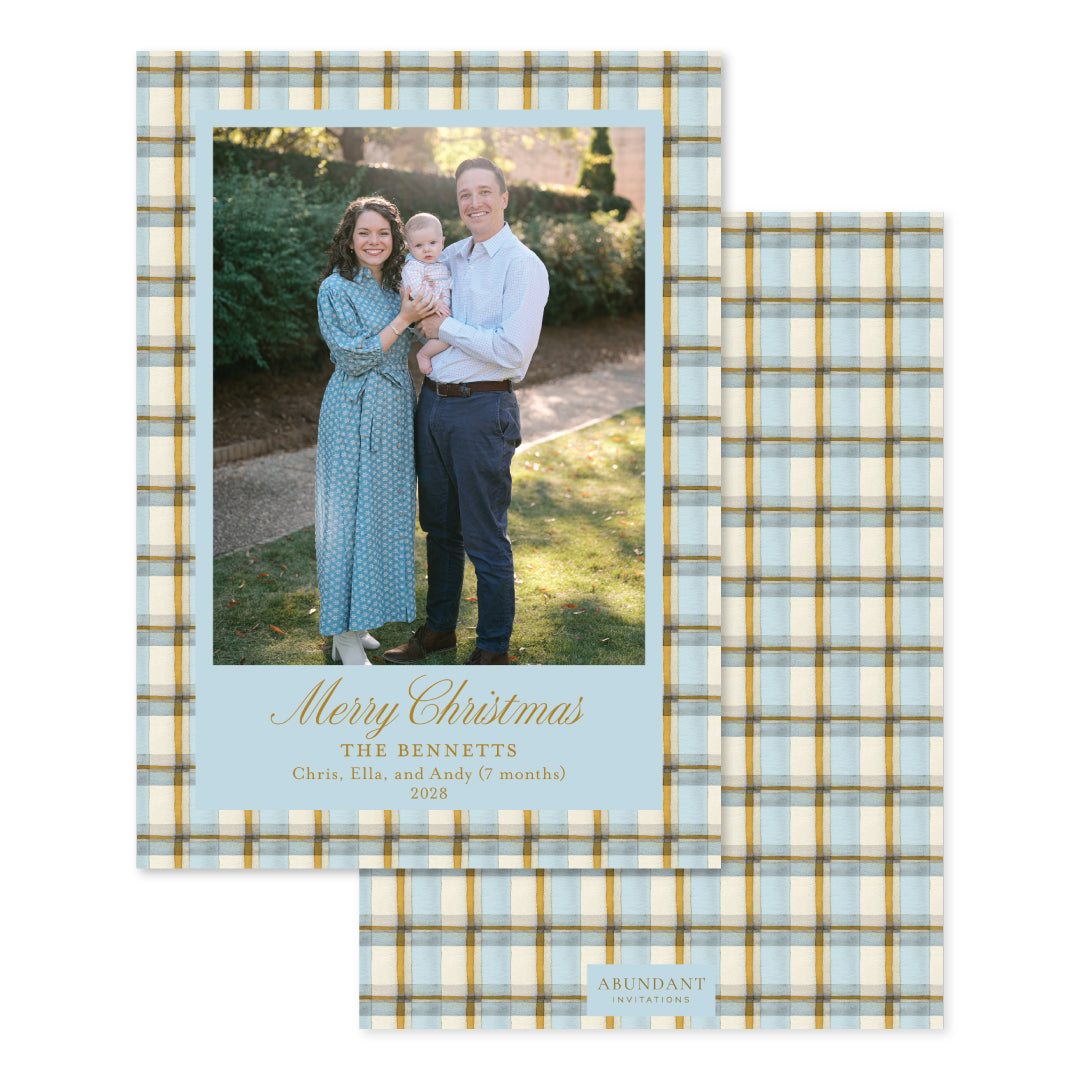 Tartan Light Blue Frame