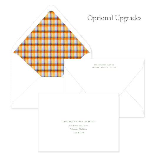 Tartan Bow Orange Landscape